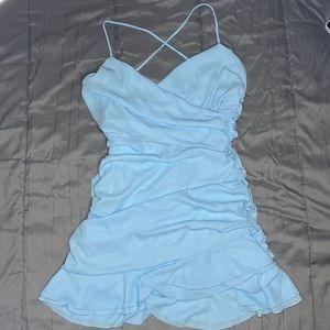 Beautiful, Blue, “Lucy in the Sky Ruffle Dress”